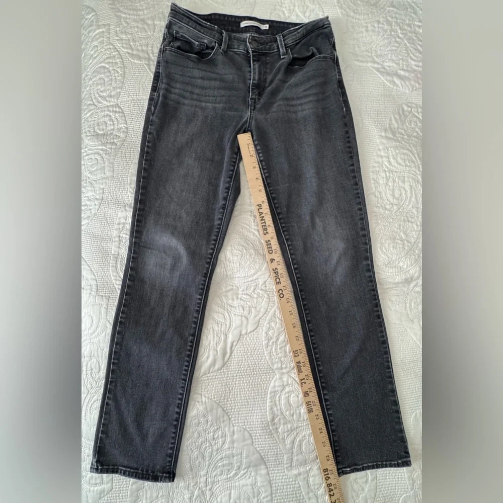 Levi's Women’s Classic Mid Rise Skinny black jeans size 10 - Picture 8 of 10